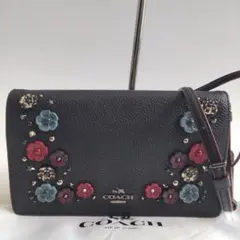 a2632【コーチ】 24958 ショルダーウォレット ティーローズ 〓 - メルカリ