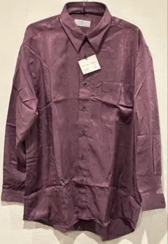 SIMPLE LIFE パープル長袖シャツ Lサイズ