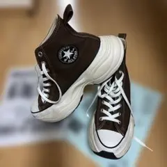CONVERSE ALL STAR ブラウン ハイカット厚底スニーカー