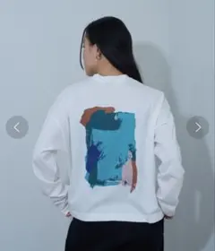 新品☆コロニー2139☆ペイントアート長袖Tシャツ☆バックプリント☆ロンT