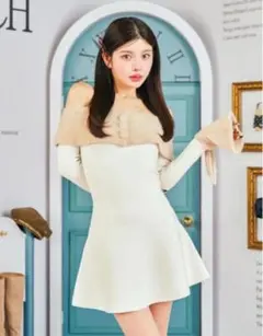 ニットワンピース ミニワンピース