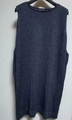 mizuiro ind ノースリーブニット ダークグレー　薄め