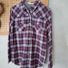 ELLE SPORT チェック柄 長袖シャツ Lサイズ