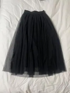GU チュールロングフレアスカート ブラック Sサイズのサムネイル