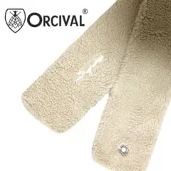 ORCIVAL オーシバル　マフラー　ボア　ボアマフラー　フリース　ベージュ