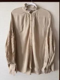 KFB フリルブラウス 大きいサイズ 3L 4L 春