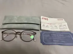 JINS 銀縁 メガネ 眼鏡 カラーレンズ ライトラベンダー サングラス