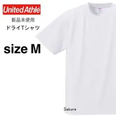 ユナイテッドアスレ 新品 4.1oz ドライアスレチック Tシャツ 白 M