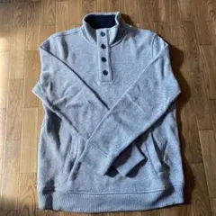 BANANA REPUBLIC グレー ハーフジップ セーター　L