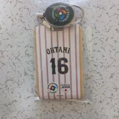 WBC 日本代表 大谷翔平 サインプリントユニフォーム型キーホルダー 2点