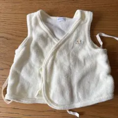 ミキハウス ベビーベスト クリーム色