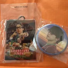 NAOTO HONEST TOWN 2026 クリアチャーム と缶バッジ