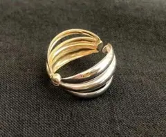 ヴィンテージ ティファニー ツイストロープ スワール リング 9号 18K 