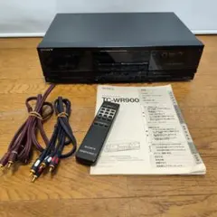 SONY ダブルカセットデッキ TC-WR900 本体 リモコン 取説付き SONY ダブルカセットデッキ TC-WR900 本体 リモコン 取説付き - メルカリ