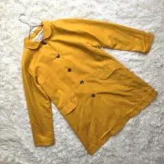 美品　B:MING by BEAMS　スプリングコート　M　リネン混　イエローのサムネイル