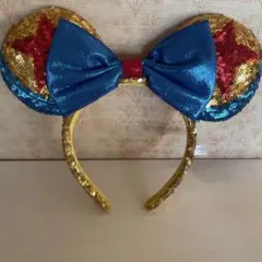 ディズニー カチューシャ 星型 スパンコール