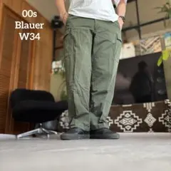 米警察御用達ブラウアーカーゴパンツ00s リップストップ W34 Blauer