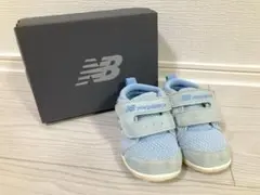 13cm ニューバランス ベビー靴 スニーカー ファーストシューズ 水色 大人気