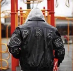 supreme 18SS スタッズアーチロゴレザージ ヤケット ライダースのサムネイル