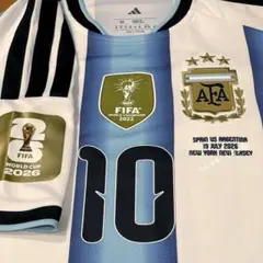 公式MDT仕様】2026 W杯決勝 アルゼンチン メッシ オーセンティック L