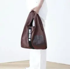 【新品】未開封品　MARY QUANT エコバッグ ストラップケース付　ブラウン