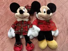 2011年冬季限定クリスマスver ミッキーとミニーのペアぬいぐるみ