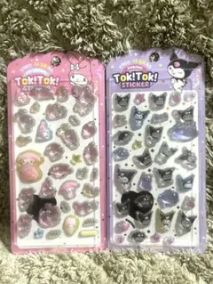 ボンボンドロップシールTok!Tok! クロミ・マイメロディ 3Dシールセット