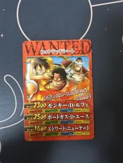 貴重　旧ワンピースカード　ルフィ　エース　ウォンテッドシート　ワンピベリーマッチ ワンピーベリーマッチダブル ウォンテッドシート ルフィ＆エース 希少