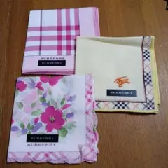 BURBERRY ハンカチ 3枚セット