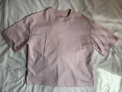 GU ピンク クロップド Tシャツ Mサイズ
