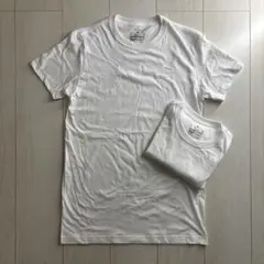 無印良品 紳士 脇に縫い目のない ２枚組 クルーネック半袖Ｔシャツ 白 Mサイズ