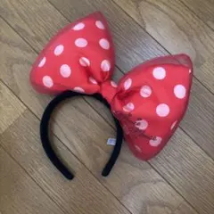 ミニーマウス 水玉リボン　カチューシャ