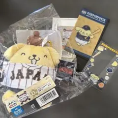 侍ジャパン　サンリオ　くじ　ポムポムプリン カラビナ付きマスコットD賞　G賞