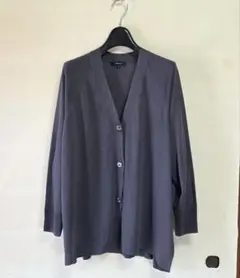COMME CA ISM カーディガン グレー 11号　リネン混のサムネイル