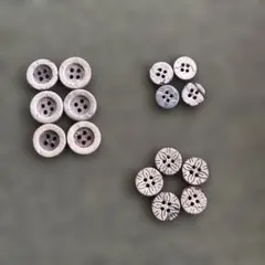 ボタン　（木の風合い）まとめ売り　3種