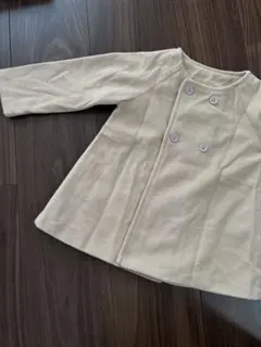 ベビー　クリーム色 フリース ジャケット コート　80cm