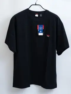 NANGA エコハイブリッド ボックスロゴエンブロイダリーTシャツ ブラック L