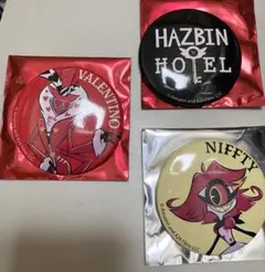 ハズビンホテルHazbin Hotelポップアップストア限定缶バッジ　新宿マルイ