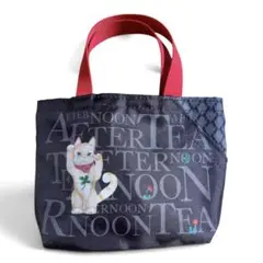 新品✨ナタリーレテ ミニトートバッグ ねこ アフタヌーンティー 招きねこのサムネイル