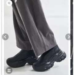 新品 ORIENTALTRAFFIC フロントジップ スニーカーソールブーツ L