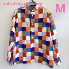 University of Oxford 古着　パッチワークシャツ Mサイズ