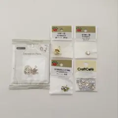 ハンドメイド パーツ まとめ売り チャーム ジルコニア 朝顔 和物 鈴