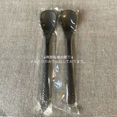槌目　ステンレススプーン　和　ティースプーン　日本製　マットブラック