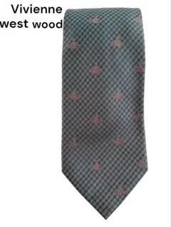 Vivienne Westwood シルク ネクタイ グリーンチェック柄