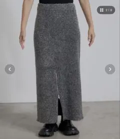 チャオパニックティピー　2WAYラメニットジップスカート