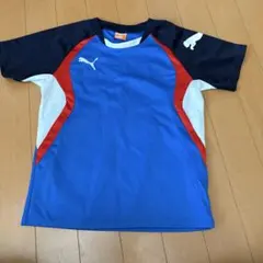 Puma 半袖スポーツシャツ 青色