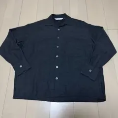 【SILVER AND GOLD】ウールシャツ　ネイビー