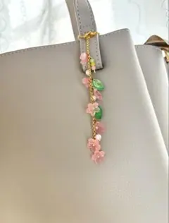 桜バッグチャーム 春アクセサリー 入園入学 卒園 卒業 和風チャーム