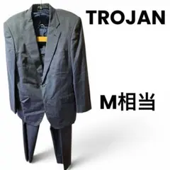 TROJAN ゼランダードリーム スーツセットアップAB5 ネイビー ストライプ