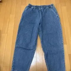 BACK NUMBER デニムパンツ ウエストゴム ブルーのサムネイル